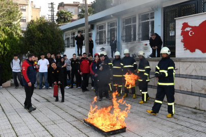 Osmangazi’de Gerçeğini Aratmayan Yangın Tatbikatı