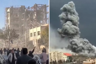 İsrail'in vurduğu Tahran'dan dumanlar yükseliyor! Yeni liderin seçileceği binayı vurdular