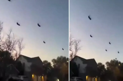 Neler oluyor? ABD'de kaydedilen görüntü büyük merak uyandırdı