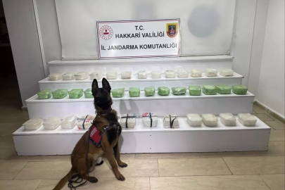 Hakkari'de 58 kilo 971 gram sentetik uyuşturucu ele geçirildi
