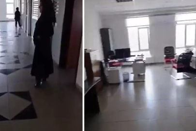 Devlet dairesinde skandal! Vatandaş o anları kayda alıp paylaştı...