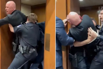 Eski askerin protestosu Kongre'yi karıştırdı: İsrail için İran'la savaşmak istemiyoruz