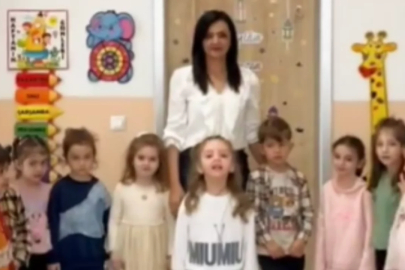 Bursa'da küçük yüreklerden büyük mesaj! "Öğretmene el kalkmaz"