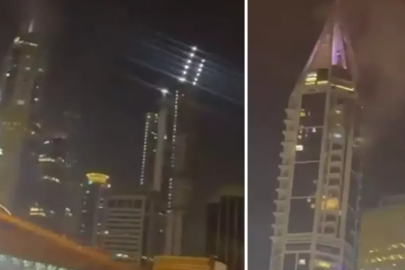 Dumanlar gökyüzünü kapladı! İran, körfez ülkesinin gözde kulesini vurdu