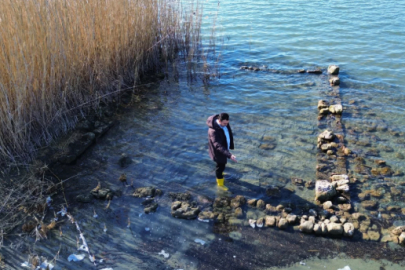 Sular çekildi, asırlık sır ortaya çıktı: İznik Gölü'nde tarihi keşif!