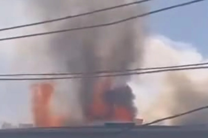 Bursa'nın İnegöl ilçesinde sıcak saatler! Alev alev yandı