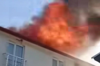 Bursa'da bacadan çıkan yangın çatıyı küle çevirdi!