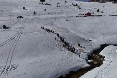 Uludağ'da nefes kesen tatbikat!