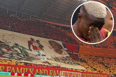 Galatasaray taraftarından Osimhen'i ağlatan koreografi