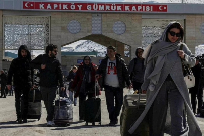 Sınır kapısında hareketli görüntüler!