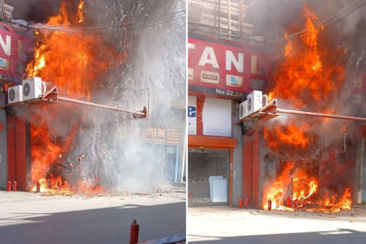 Zeytinburnu'nda sanayide yangın