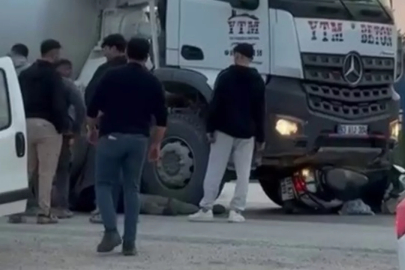 Beton mikseriyle çarpışan motosikletin sürücüsü yaralandı