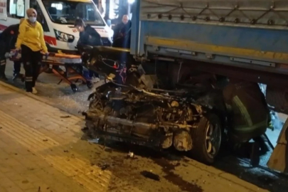 Bursa'da mucize kurtuluş! Tırın altından sağ çıktı