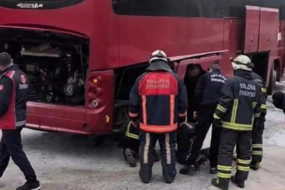 Bursa yolunda içi yolcu dolu otobüste yangın paniği!