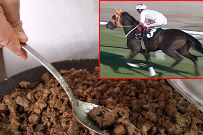 Kavurma yapılan yarış atının görüntüleri ortaya çıktı!