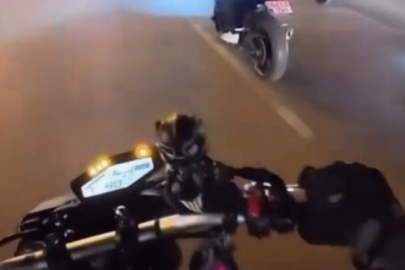 Alanya'da tek teker kazasında faciadan dönüldü