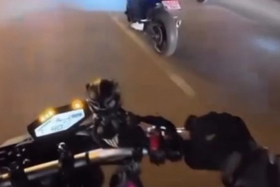 Alanya'da tek teker kazasında faciadan dönüldü