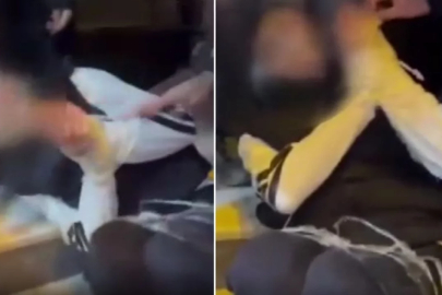 Elleri ve ayakları bantlanarak akranları tarafından darbedildi!