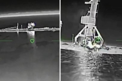 Ukrayna Rus gemisini böyle imha etmiş