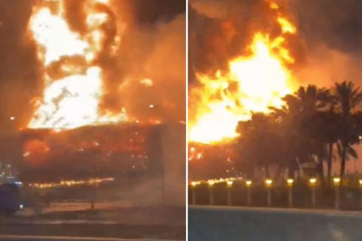 BAE'deki dünyanın en büyük petrol sahalarından biri olan Shah'da yangın