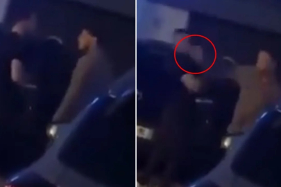 Kavga sırasında atılan sert tokat şahsı yerden yere vurdu