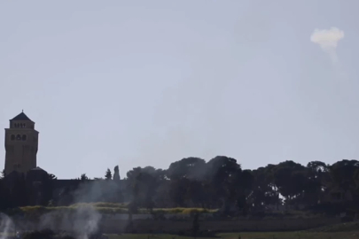 İran'ın İsrail'e misilleme olarak fırlattığı füzeler Kudüs semalarında görüntülendi