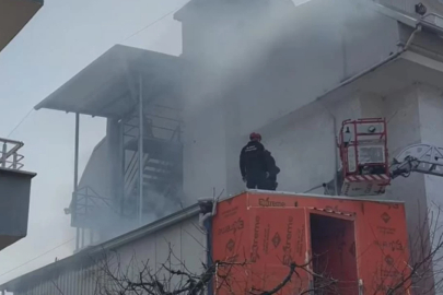 Bursa'da tadilat sırasında yangın!