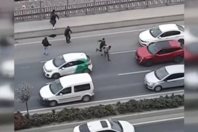 İstanbul'da tekme tokat yol verme kavgası
