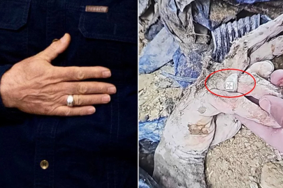 Yüzüğünden teşhis edildi! İşte İsrail'in servis ettiği şok görüntü