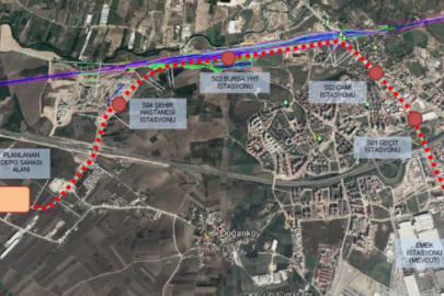 Bursa'da Şehir Hastanesi metro hattını ilgilendiren kamulaştırma kararı...