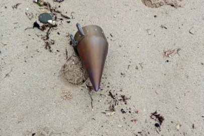 Çatalca'da kıyıya vuran füze başlığı imha edildi