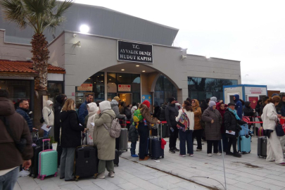Ayvalık Deniz Hudut Kapısı'nda 'Midilli' yoğunluğu bu bayram azaldı