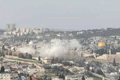 İran'ın misillemesi sırasında bir füze parçası, Doğu Kudüs'e düştü