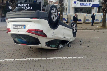 Marmaris'te takla atan otomobil sürücüsünün kanında yüksek alkol çıktı