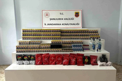 Şanlıurfa'da kaçak tütün ve alkol operasyonu