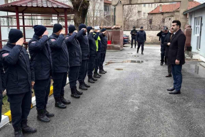 Tomarza'da güvenlik güçleriyle bayramlaşma ziyareti