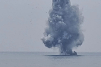 Ordu'da kıyıya vuran insansız deniz aracı imha edildi