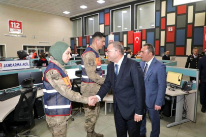 Kars Valisi Ziya Polat'tan 112 Acil Çağrı Merkezi'ne bayram ziyareti