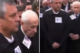 Cenaze töreninde Özel ile Bahçeli arasında dikkat çeken anlar