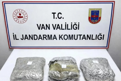 Çaldıran'da 4 kilo 60 gram skunk ele geçirildi