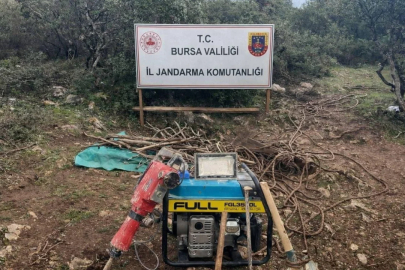 Yerin 35 metre altında suçüstü basıldılar