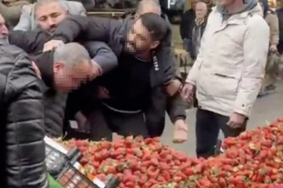 Zabıtaya tekme tokat saldırı!