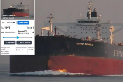 140 bin ton petrol yüklü Türk tankerine dron isabet etti!