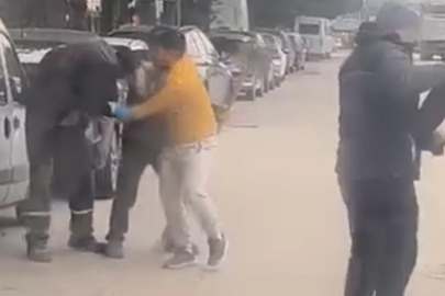 Bursa'da trafikte yumruklar konuştu!