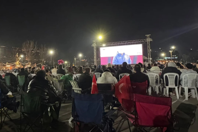 Milli heyecan Bursa meydanlarında yaşandı!