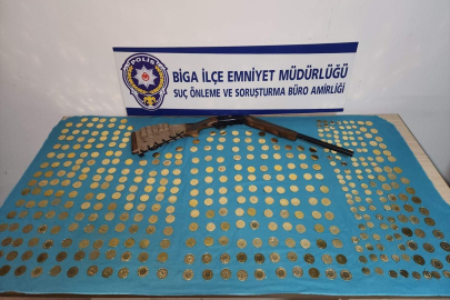 Çanakkale'de 438 adet sahte altın ele geçirildi