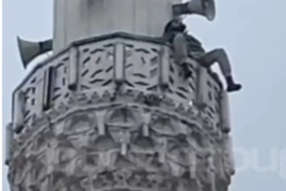 Bursa'da intihar girişimi! Cami minaresine çıktı...