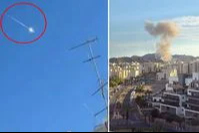 İran'ın İsrail'in güneyine misillemesinde Eilat kentinde bir noktaya füze isabet etti