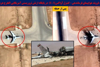 ABD'nin 300 milyon dolarlık uçağı paramparça! Görüntüler paylaşıldı