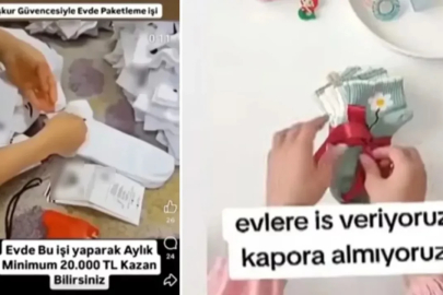 Yüzlerce kişiye aynı tuzak: Çorap paketleme ilanıyla dolandırıcılık!